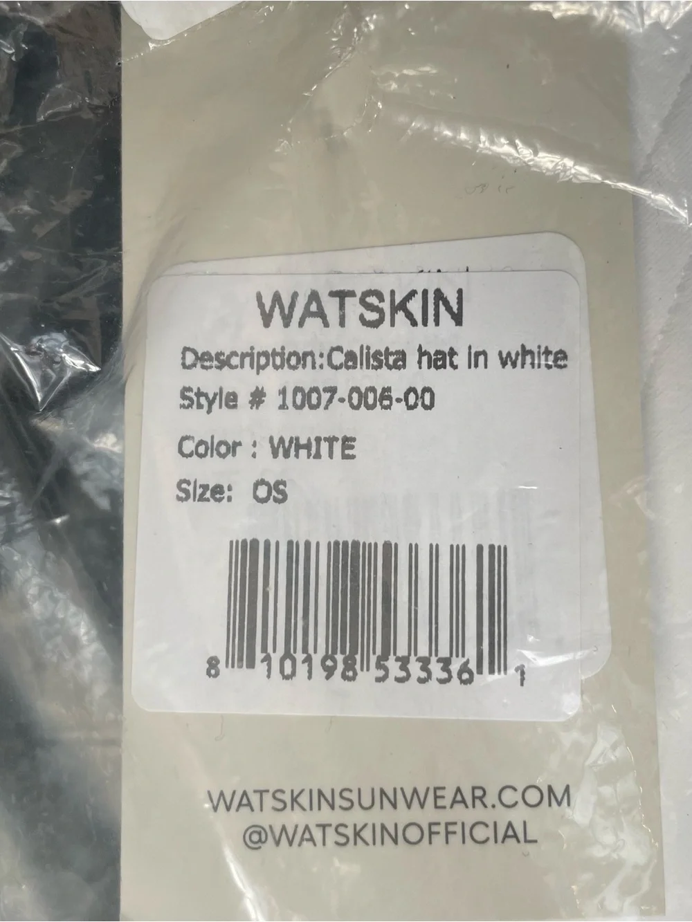 Watkins Calista Sun Hat New With Tags